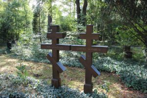 Kyrillische Kreuze Selbstmörderfriedhof Grunewald